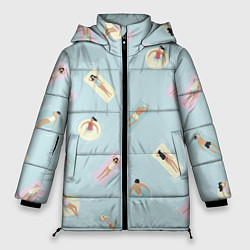 Куртка зимняя женская Пляжный сезон, цвет: 3D-красный