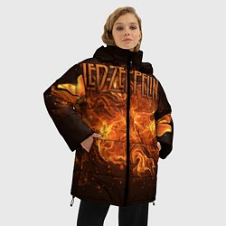Куртка зимняя женская Led Zeppelin, цвет: 3D-черный — фото 2