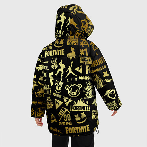 Женская зимняя куртка FORTNITE / 3D-Черный – фото 4