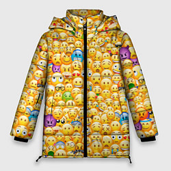 Женская зимняя куртка Смайлики Emoji