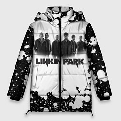 Куртка зимняя женская LINKIN PARKспина, цвет: 3D-красный