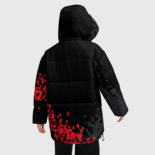 Женская зимняя куртка Абстракция / 3D-Черный – фото 4
