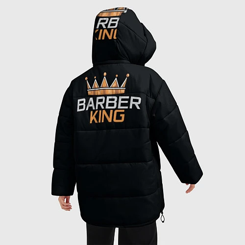 Женская зимняя куртка Barber King Барбер Король / 3D-Черный – фото 4