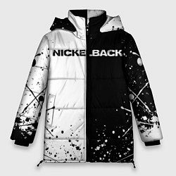 Куртка зимняя женская Nickelback, цвет: 3D-красный