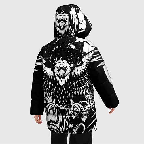 Женская зимняя куртка Bring Me the Horizon / 3D-Черный – фото 4