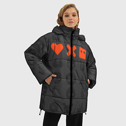 Куртка зимняя женская LOVE DEATH ROBOTS LDR, цвет: 3D-черный — фото 2