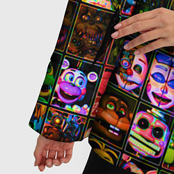 Куртка зимняя женская Five Nights At Freddy's, цвет: 3D-красный — фото 2