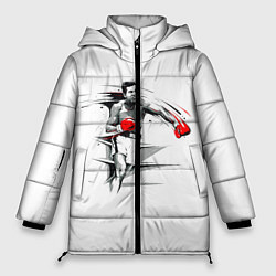 Куртка зимняя женская Мухаммед Али, цвет: 3D-красный
