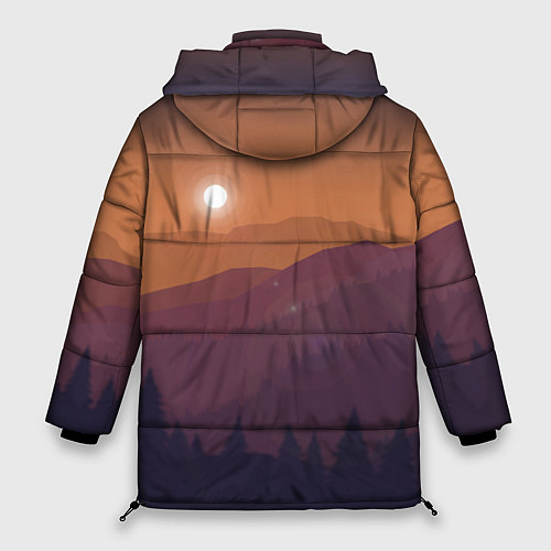 Женская зимняя куртка Горы / 3D-Красный – фото 2