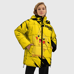 Куртка зимняя женская PIKACHU: PIKA PIKA, цвет: 3D-красный — фото 2