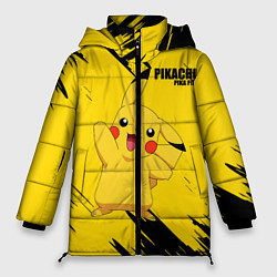 Куртка зимняя женская PIKACHU: PIKA PIKA, цвет: 3D-красный