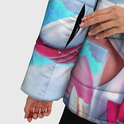 Куртка зимняя женская КРЫЛЬЯ АНИМЕ, цвет: 3D-светло-серый — фото 2