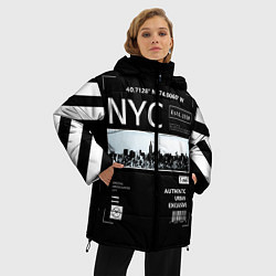 Куртка зимняя женская Off-White: NYC, цвет: 3D-черный — фото 2