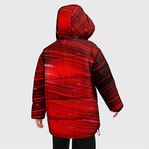 Женская зимняя куртка Красный свет / 3D-Черный – фото 4