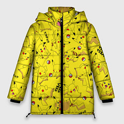 Куртка зимняя женская ПИКАЧУ, цвет: 3D-красный