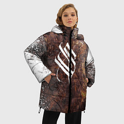Куртка зимняя женская Stigmata logo, цвет: 3D-черный — фото 2