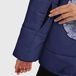 Куртка зимняя женская Единорог на задних лапах, цвет: 3D-черный — фото 2