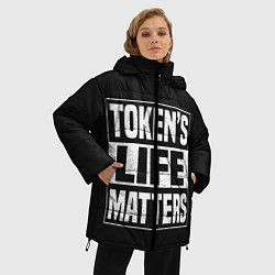 Куртка зимняя женская TOKENS LIFE MATTERS, цвет: 3D-черный — фото 2