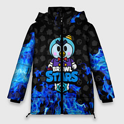 Куртка зимняя женская BRAWL STARS:MR P, цвет: 3D-черный