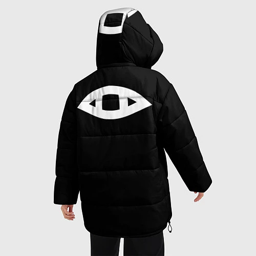 Женская зимняя куртка Символы / 3D-Черный – фото 4