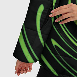 Куртка зимняя женская Twisted greens, цвет: 3D-черный — фото 2