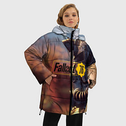 Куртка зимняя женская FALLOUT76, цвет: 3D-красный — фото 2