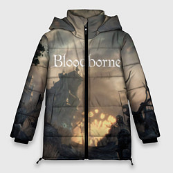 Куртка зимняя женская Bloodborne, цвет: 3D-светло-серый