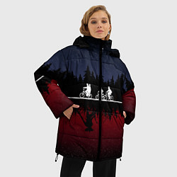 Куртка зимняя женская Очень странные дела, цвет: 3D-светло-серый — фото 2