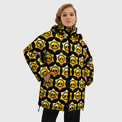 Куртка зимняя женская BRAWL STARS, цвет: 3D-черный — фото 2
