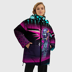 Куртка зимняя женская НЕОНОВЫЙ ГОНЩИК, цвет: 3D-черный — фото 2