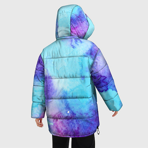 Женская зимняя куртка Краски / 3D-Черный – фото 4