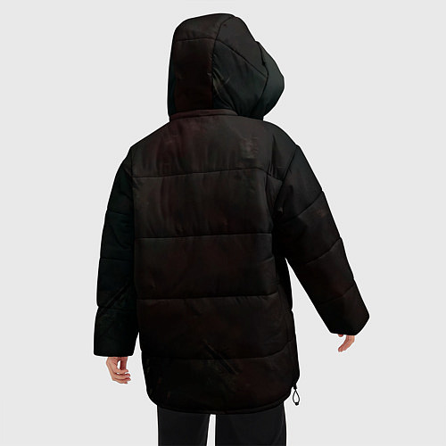 Женская зимняя куртка ЧЕРЕП / 3D-Черный – фото 4