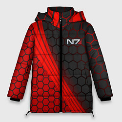 Куртка зимняя женская Mass Effect N7, цвет: 3D-светло-серый