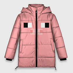 Куртка зимняя женская Minecraft Pig, цвет: 3D-черный