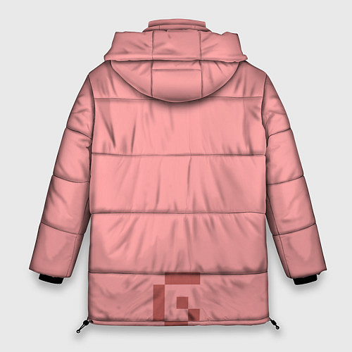 Женская зимняя куртка Minecraft Pig / 3D-Красный – фото 2