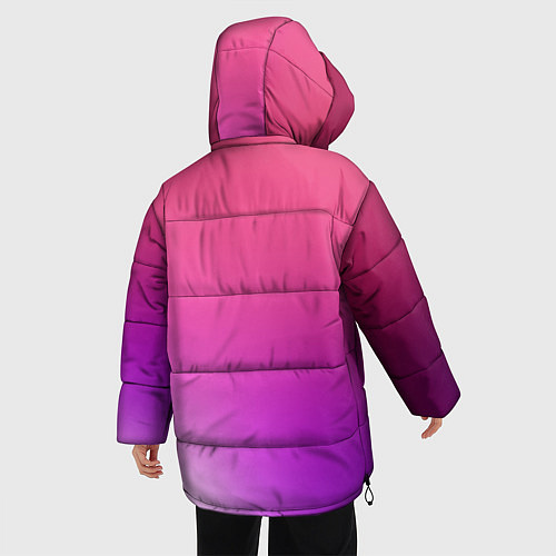 Женская зимняя куртка Нежный цвет / 3D-Черный – фото 4