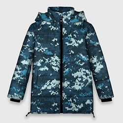 Женская зимняя куртка Пиксельный камуфляж полиции