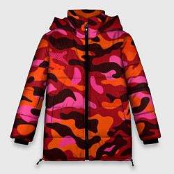 Женская зимняя куртка CAMOUFLAGE RED