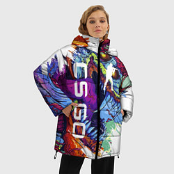 Куртка зимняя женская CS GO, цвет: 3D-красный — фото 2