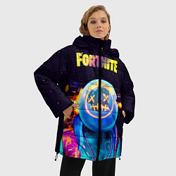 Куртка зимняя женская Astro Jack Fortnite, цвет: 3D-черный — фото 2