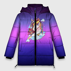 Женская зимняя куртка Единорог