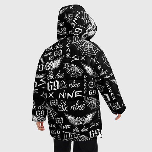 Женская зимняя куртка 6IX9INE ТАТУИРОВКИ / 3D-Черный – фото 4