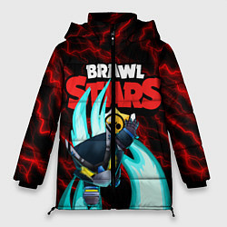 Куртка зимняя женская BRAWL STARS MECHA CROW, цвет: 3D-черный