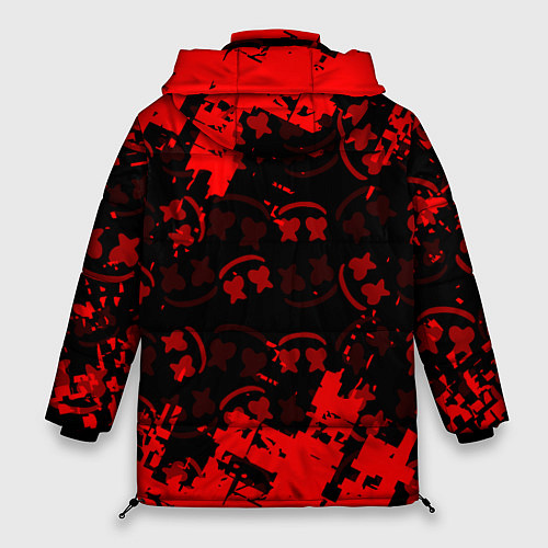 Женская зимняя куртка Fortnite Marshmello / 3D-Красный – фото 2