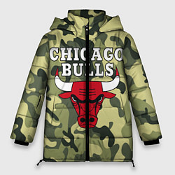 Куртка зимняя женская CHICAGO BULLS, цвет: 3D-черный