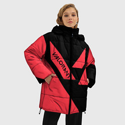 Куртка зимняя женская VALORANT, цвет: 3D-красный — фото 2