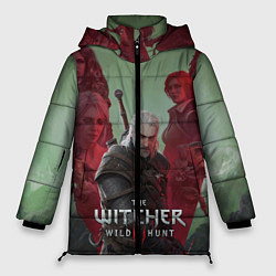 Куртка зимняя женская The Witcher 5-летие, цвет: 3D-красный