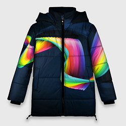 Куртка зимняя женская OPTICAL ABSTRACT, цвет: 3D-черный
