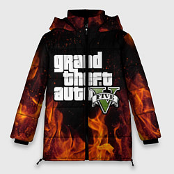 Куртка зимняя женская GTA 5, цвет: 3D-черный