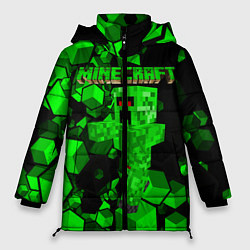 Куртка зимняя женская Minecraft, цвет: 3D-черный